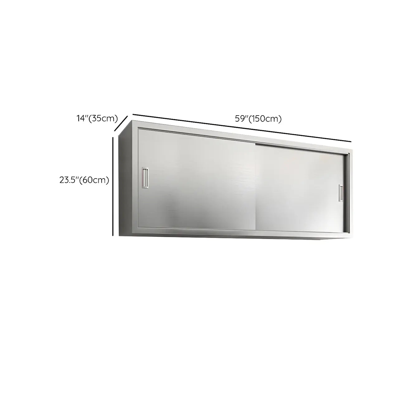 Pensile da Cucina in Acciaio Inox Regolabile