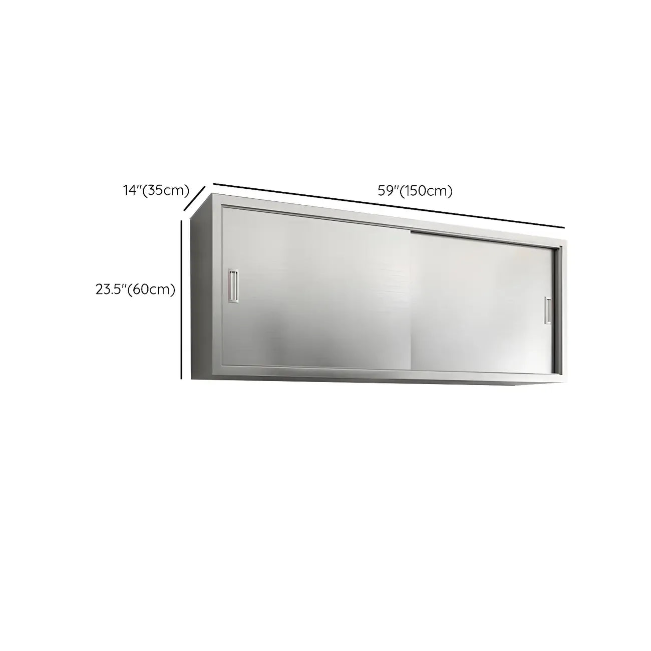 Pensile da Cucina in Acciaio Inox Regolabile