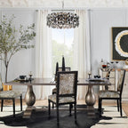 Lustre tambour en cristal pour une élégance moderne