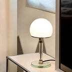 Lampe de table minimaliste en forme de dôme avec chaînette