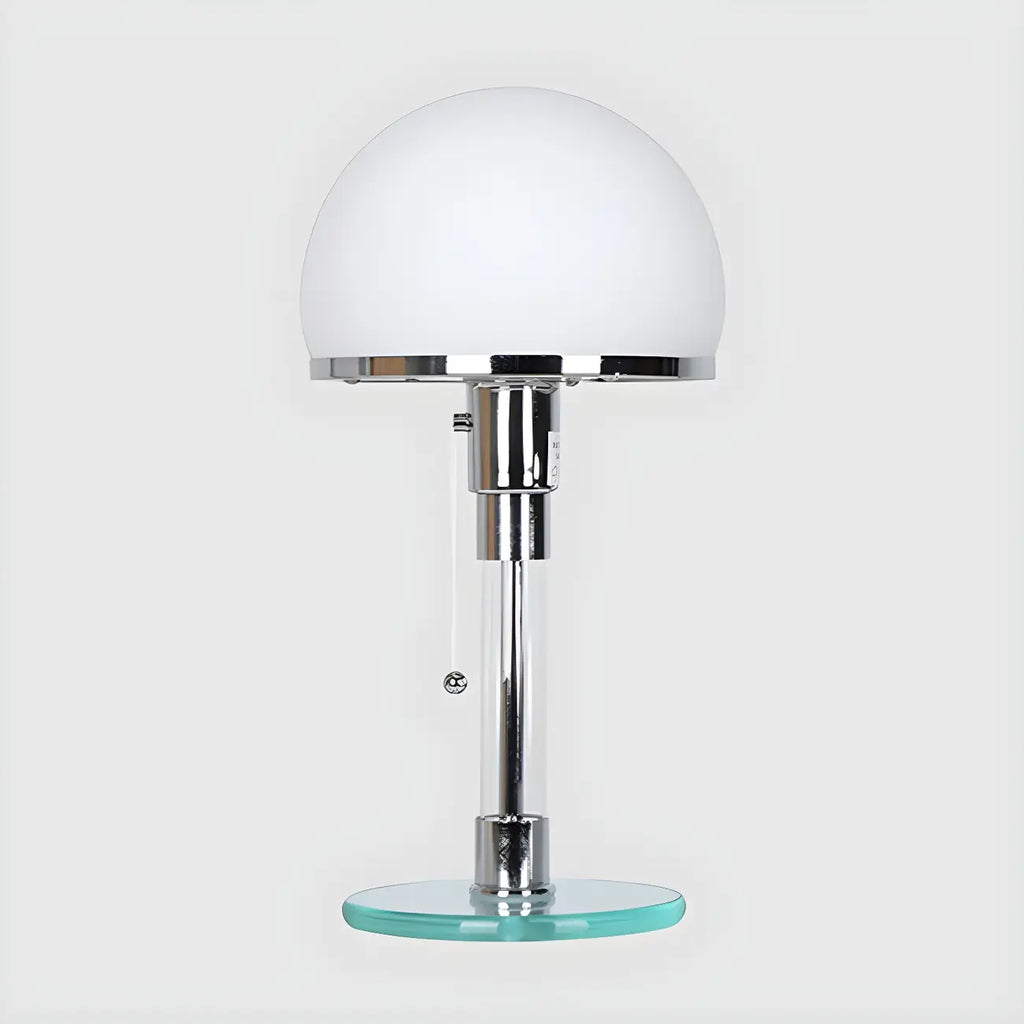 Lampe de table minimaliste en forme de dôme avec chaînette