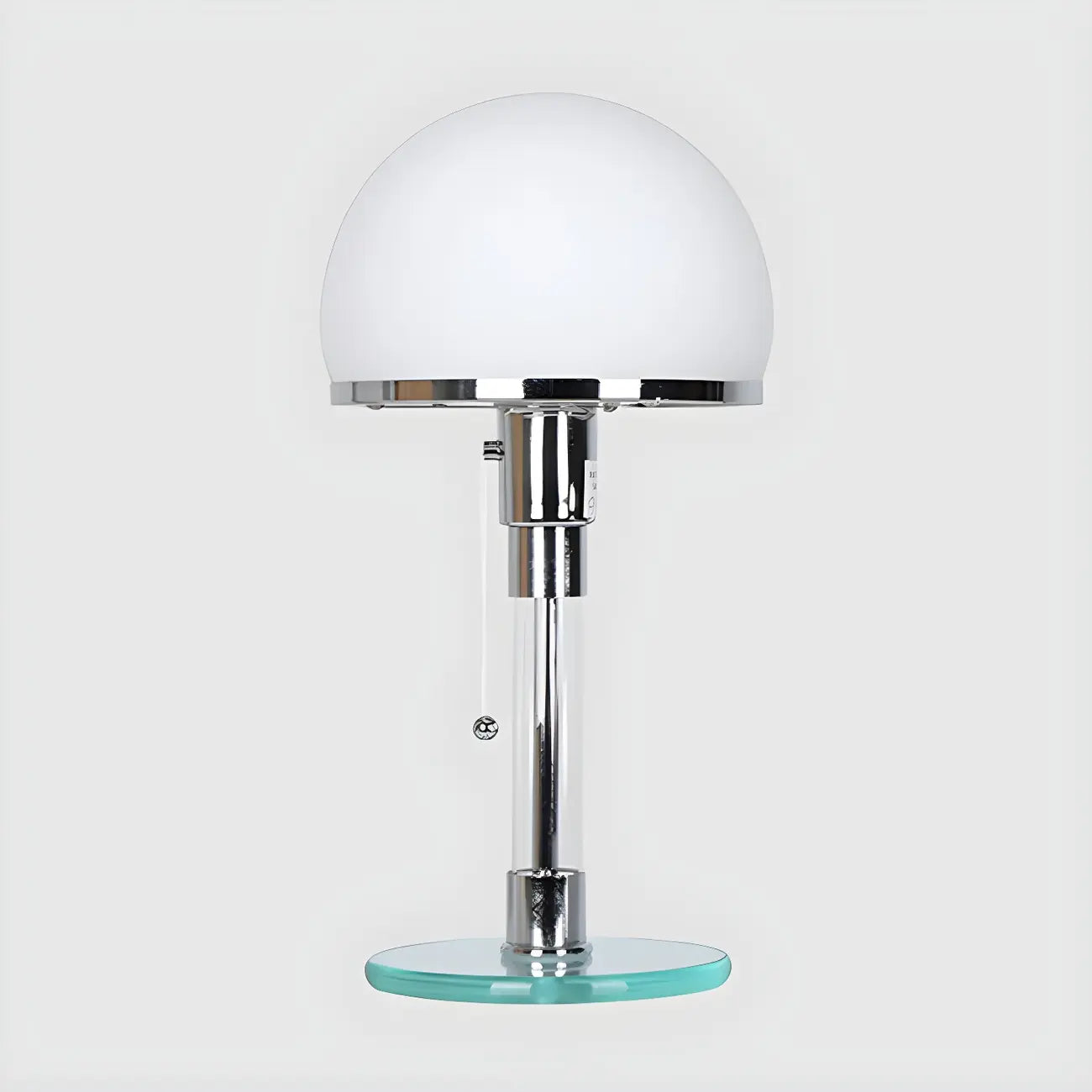 Lampe de table minimaliste en forme de dôme avec chaînette