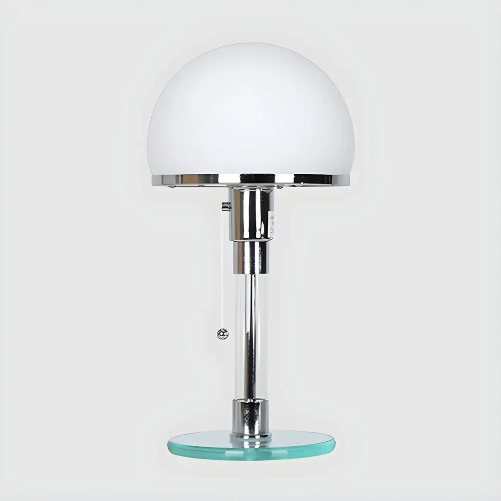 Lampe de table minimaliste en forme de dôme avec chaînette