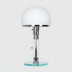 Lampe de table minimaliste en forme de dôme avec chaînette