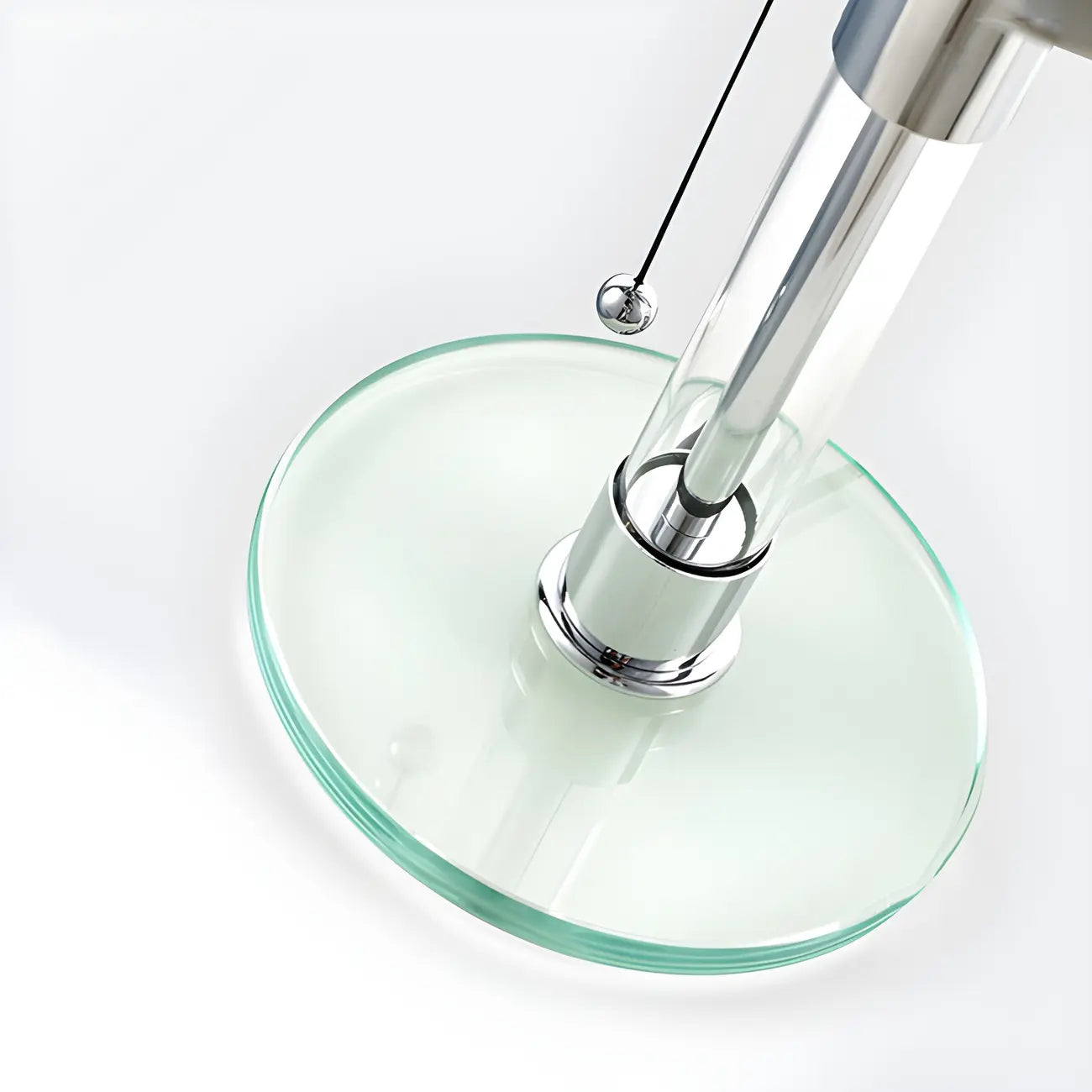 Lampe de table minimaliste en forme de dôme avec chaînette