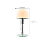 Lampe de table minimaliste en forme de dôme avec chaînette