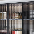 Meuble de rangement suspendu en métal gris pour cuisine