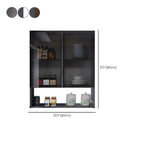 Meuble de rangement suspendu en métal gris pour cuisine