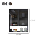 Meuble de rangement suspendu en métal gris pour cuisine