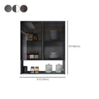 Meuble de rangement suspendu en métal gris pour cuisine