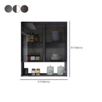 Meuble de rangement suspendu en métal gris pour cuisine