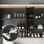 vaisselier mural en bois gris pour cuisine