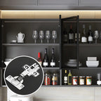 vaisselier mural en bois gris pour cuisine