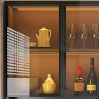 vaisselier mural en bois gris pour cuisine