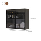 vaisselier mural en bois gris pour cuisine