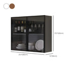 vaisselier mural en bois gris pour cuisine
