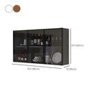 vaisselier mural en bois gris pour cuisine