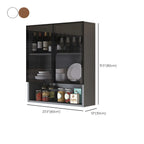 vaisselier mural en bois gris pour cuisine
