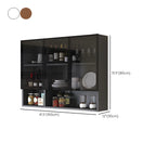 vaisselier mural en bois gris pour cuisine