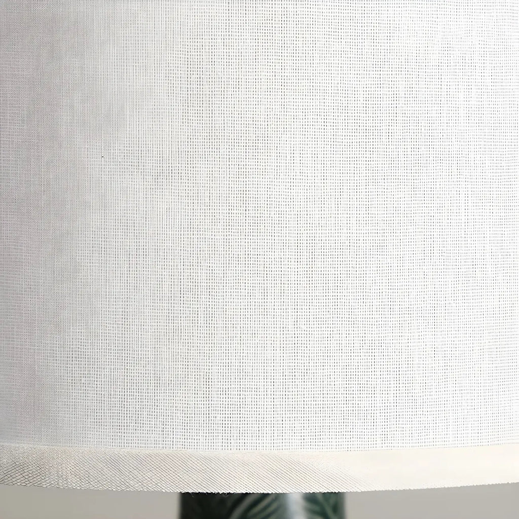 Lampe de chevet LED en céramique verte exquise, idéale pour les yeux.