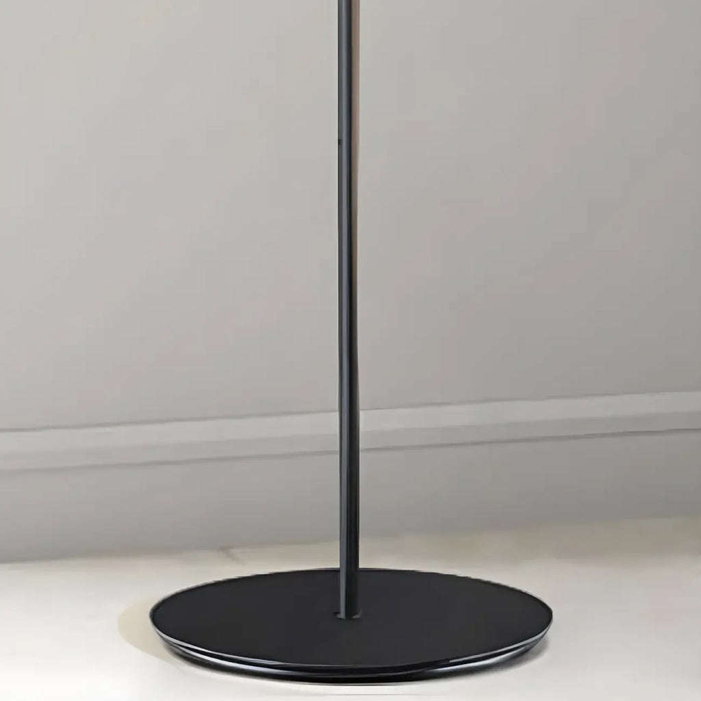 Lampadaire moderne en verre noir avec globe pour intérieur