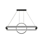Lampadario a Sospensione Lineare Moderno Regolabile in Ferro