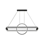 Lampadario a Sospensione Lineare Moderno Regolabile in Ferro
