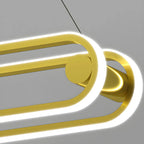 Lampadario a Sospensione Lineare Moderno Regolabile in Ferro