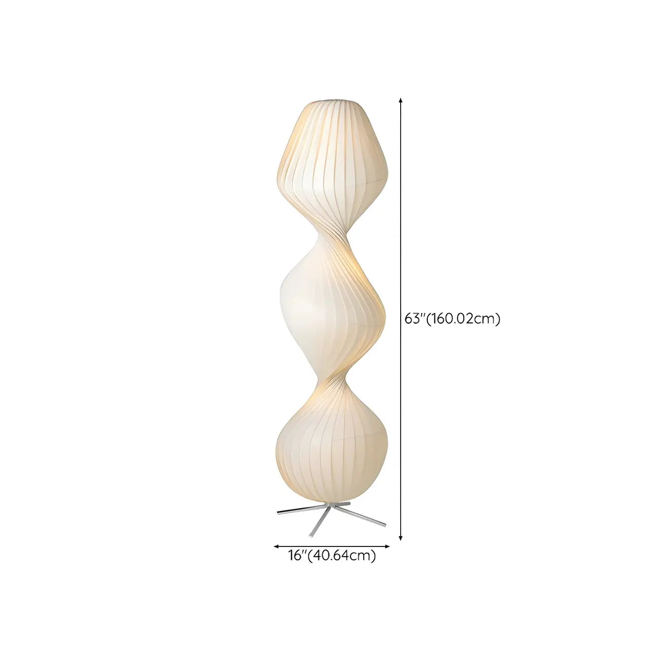 Lampadaire LED unique pour la décoration du salon