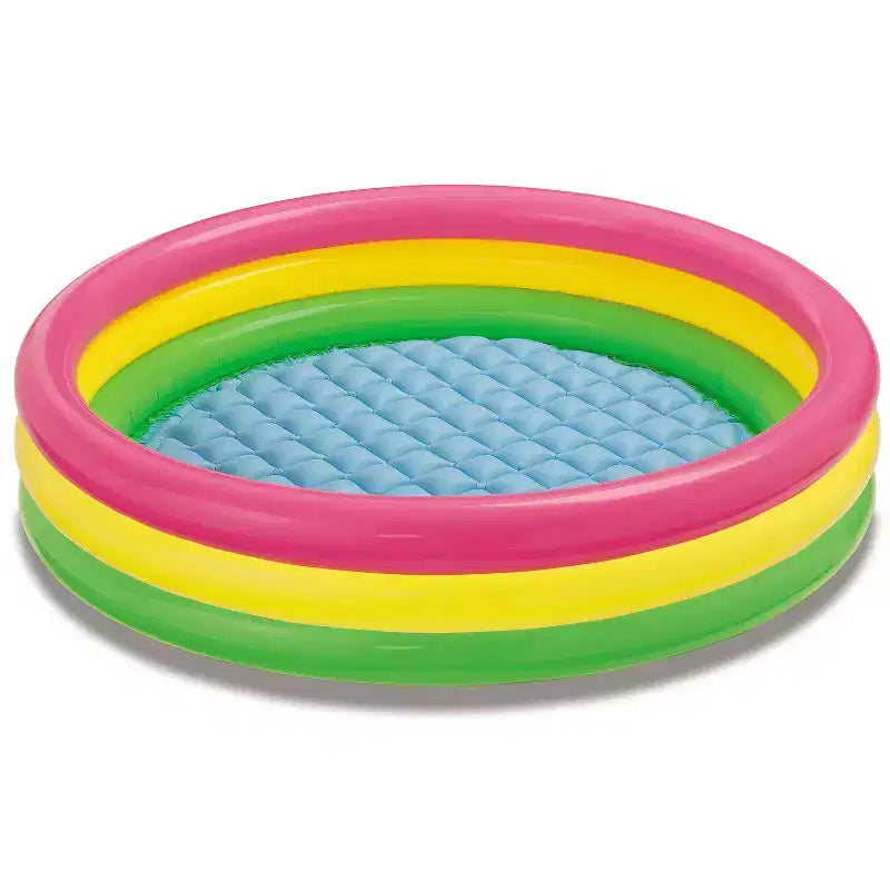 Intex 4' 10x 13 Inflatable Sunset Glow Colorful Backyard Kids Swimming Pool