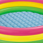 Piscine gonflable Intex 1,47 m x 33 cm pour enfants, modèle Sunset Glow, multicolore, pour jardin