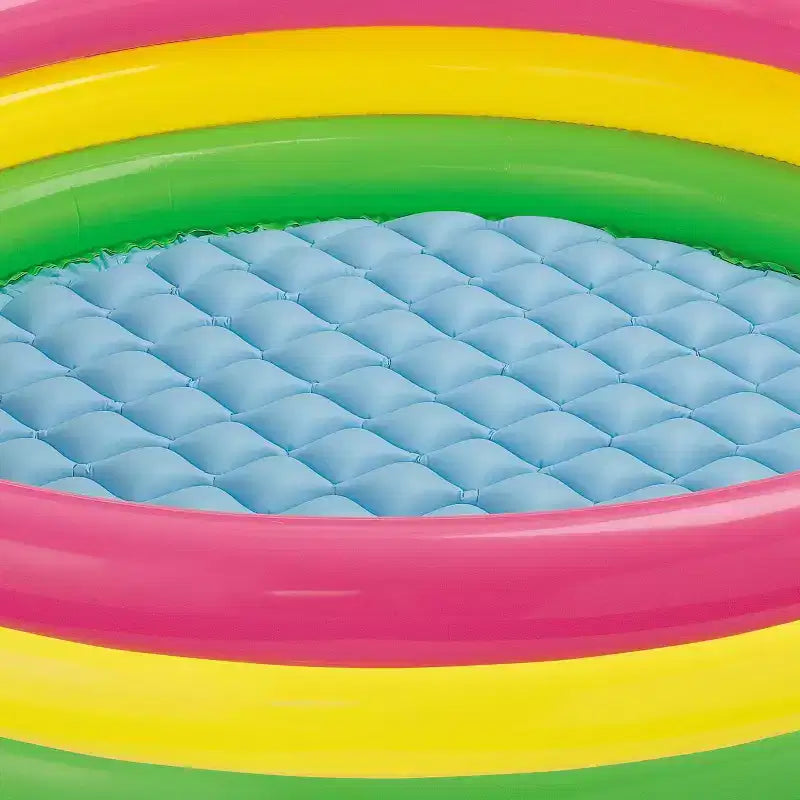Piscine gonflable Intex 1,47 m x 33 cm pour enfants, modèle Sunset Glow, multicolore, pour jardin