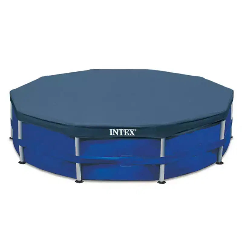 Piscine hors sol ronde INTEX Metal Frame de 3,05 m x 76 cm avec pompe de filtration de 1 250 L/h, cartouche filtrante et bâche de protection ronde