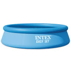 INTEX 28120EH Easy Set Inflatable Swimming Pool: 10ft x 30in  Puncture-Resistant Material  Quick Inflation  1018 Gallon Capacity  23in Water Depth