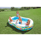 Piscine gonflable Intex Swim Center Paradise Seaside 2,59 m x 1,60 m x 46 cm avec bouchon de vidange pour un nettoyage rapide et facile