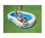 Piscine gonflable Intex Swim Center Paradise Seaside 2,59 m x 1,60 m x 46 cm avec bouchon de vidange pour un nettoyage rapide et facile