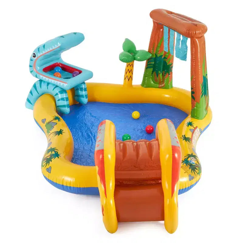 Piscine de jeu Dinosaure Intex 2,44 m x 1,91 m x 1,09 m et Piscine gonflable Arc-en-ciel