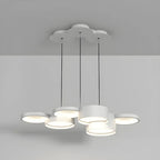Lampadario a sospensione moderno a LED bianco a 8 luci per isola cucina