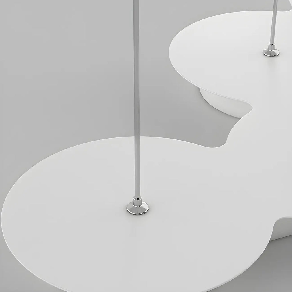 Lampadario a sospensione moderno a LED bianco a 8 luci per isola cucina