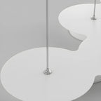 Lampadario a sospensione moderno a LED bianco a 8 luci per isola cucina