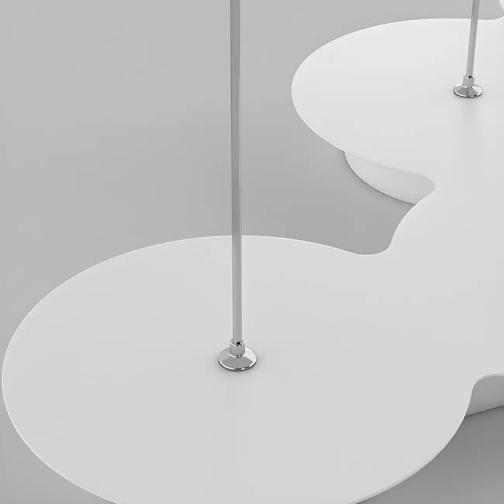 Lampadario a sospensione moderno a LED bianco a 8 luci per isola cucina