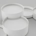 Lampadario a sospensione moderno a LED bianco a 8 luci per isola cucina