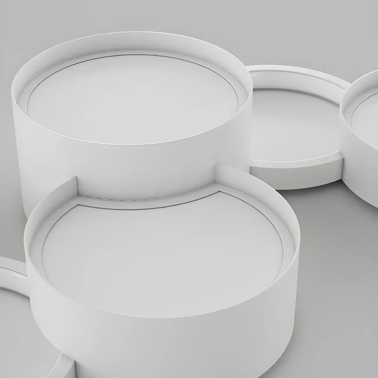 Lampadario a sospensione moderno a LED bianco a 8 luci per isola cucina
