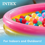 Intex 57422EP Sunset Glow 58 x 13 Piscine gonflable en vinyle à 3 anneaux pour enfants de 2 ans et plus, multicolore