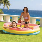 Intex 57422EP Sunset Glow 58 x 13 Piscine gonflable en vinyle à 3 anneaux pour enfants de 2 ans et plus, multicolore