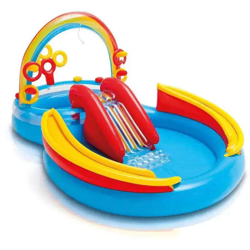 Piscine de jeu gonflable Intex 2,97 m x 1,93 m x 1,35 m Rainbow et piscine de jeu Ocean
