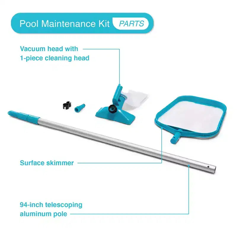 Piscine hors sol Intex 3,66 m x 76 cm avec cadre en métal, filtre, bâche et kit d'entretien