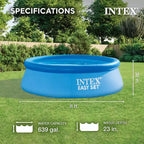 Piscine gonflable Intex Easy Set 2,44 m x 76 cm avec pompe de filtration 1250 L/h