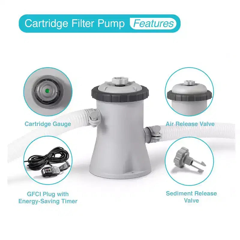 Piscine gonflable Intex Easy Set 2,44 m x 76 cm avec pompe de filtration 1250 L/h