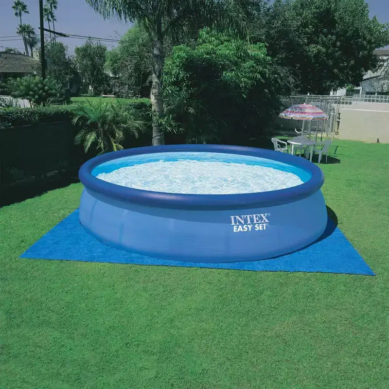 Piscine hors-sol ronde gonflable Easy Set Intex avec couverture de 4,57 m